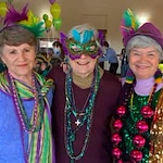 Ascension Living Alexian Village Tennessee Senior Living, independent living, assisted living, memory care, and continuing care retirement community (CCRC) in Signal Mountain, TN, residents dressed up for a celebration