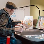 Fieldstone Memory Care of Puyallup enrichment activity - puzzles
