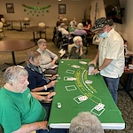 Plantation Oaks Assisted Living & Memory Care in High Springs, FL, resident activity - cards