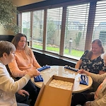 The Village at Keizer Ridge Assisted Living and Memory Care residents enjoy playing games