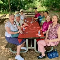 Ivy Creek Gracious Retirement Living Hawthorn Senior independent Living in Glen Mills, Pennsylvania residents chatting outside