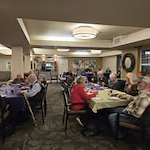 Oak Park Senior Living by Cogir in Roseburg, Oregon residents in the dining room