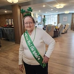 Residents of Broadwell Senior Living at Plymouth enjoyed shamrock shakes and snacks for St. Patrick's Day